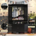 Detailed image highlighting the design and functionality of a children's wardrobe.