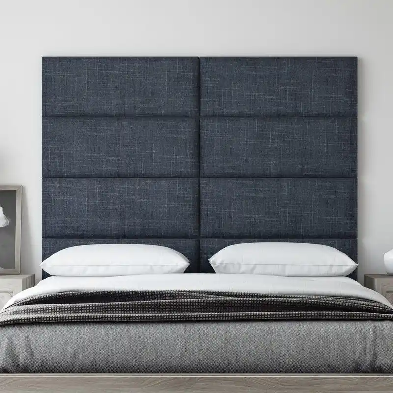 Modern and stylish upholstered headboard with a clean, minimalist design.