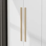 Stylish and functional handles for a modern cabinet or wardrobe.