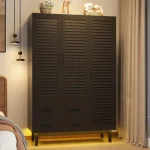 Unique wardrobe with a modern and stylish shutter door design.